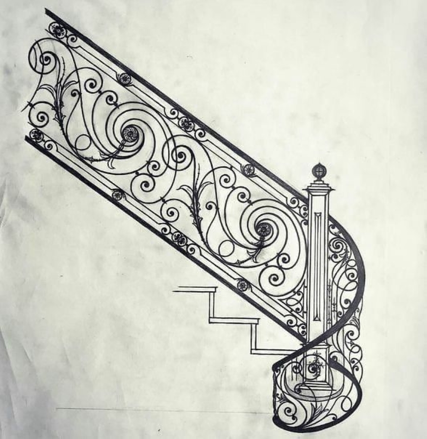 Красивые орнаменты лестниц